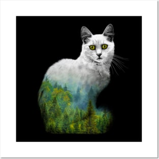 Forest in a cat Posters and Art